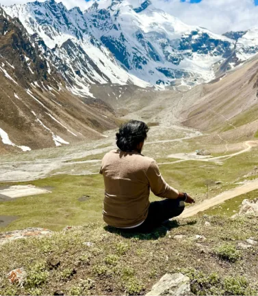 Pinakin Soni in the mountains